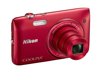 Image Appareils photos numériques NIKON Coolpix S 3500 Rouge Rouge