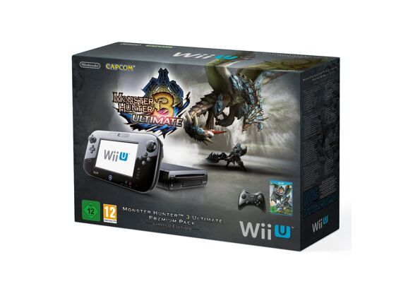 Image Console NINTENDO Wii U Noir 32 Go + 2 manettes + Monster Hunter 3 : Ultimate