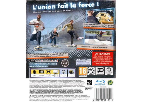 Image Jeux Vidéo Skate 3 (Pass Online) PlayStation 3 (PS3)