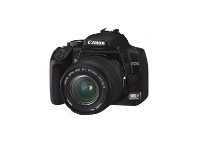 Appareils photos numériques CANON EOS 400D + EFS 18-55mm Noir Noir