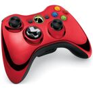 Acc. de jeux vidéo MICROSOFT Manette Sans Fil Rouge Chrome Xbox 360