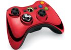 Acc. de jeux vidéo MICROSOFT Manette Sans Fil Rouge Chrome Xbox 360