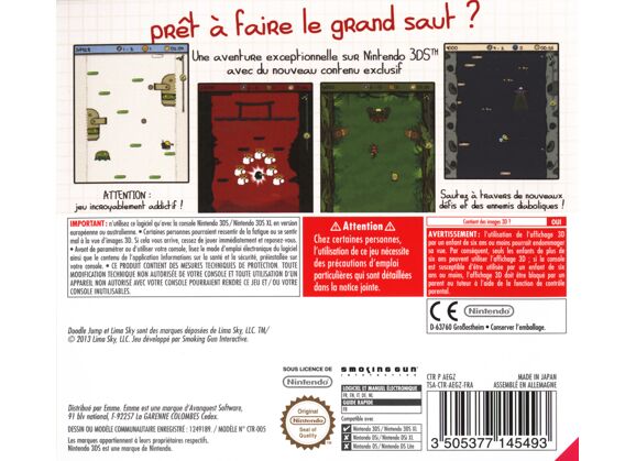 Image Jeux Vidéo Doodle Jump Adventures 3DS