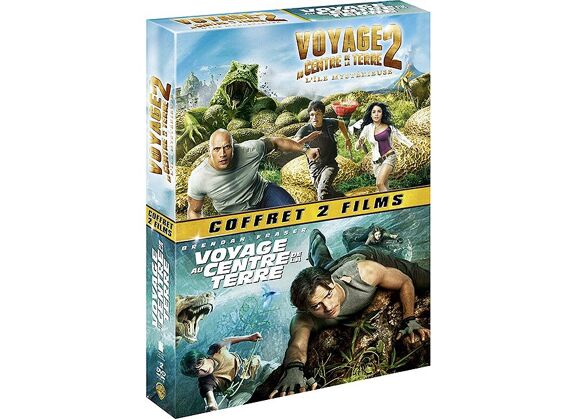 Image DVD Voyage Au Centre De La Terre + Voyage Au Centre De La Terre 2 : L'île Mystérieuse DVD Zone 2