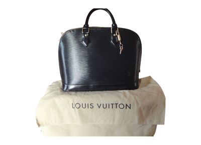Image Sac à main LOUIS VUITTON Alma PM Porté Main Cuir Epi Noir