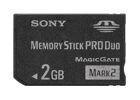Acc. de jeux vidéo SONY Memory stick Duo Pro 2 Go