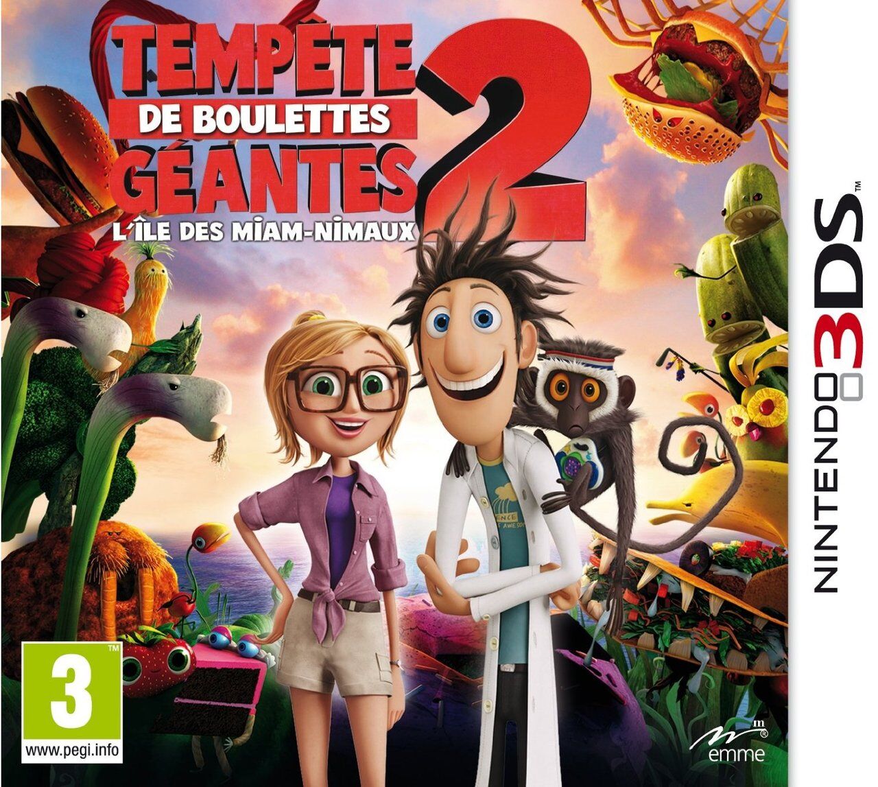 Policier Tempete De Boulette Geante Jeux Vidéo Tempête de Boulettes Géantes 2 L'Ile des Miam-Nimaux 3DS d'occasion