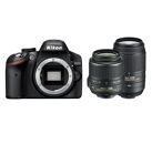 Appareils photos numériques NIKON D3200 Noir + AF-S DX VR 18 - 55 mm f/3.5 Noir