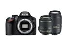 Appareils photos numériques NIKON D3200 Noir + AF-S DX VR 18 - 55 mm f/3.5 Noir