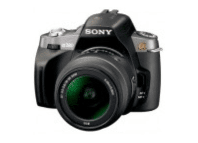 Appareils photos numériques SONY Reflex Alpha 380 + Objectif 18-55 mm Noir
