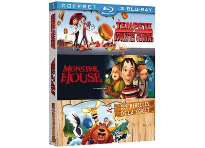 Blu-Ray  Tempête De Boulettes Géantes + Monster House + Les Rebelles De La Forêt - Pack