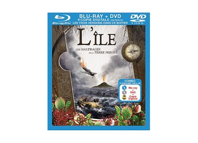 Blu-Ray  L'ile - Les Naufragés De La Terre Perdue+ Dvd + Copie Digitale