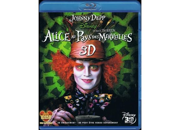 Image Blu-Ray Alice Au Pays Des Merveilles (Tim Burton) - Blu Ray 3d