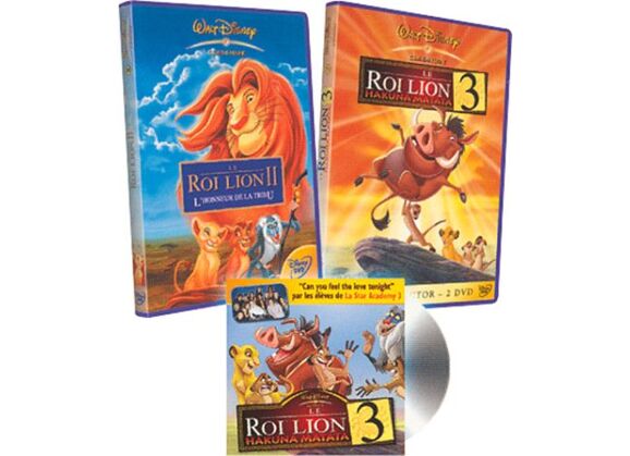 Image DVD Le Roi Lion Ii - L'honneur De La Tribu + Le Roi Lion 3, Hakuna Matata - Pack DVD Zone 2