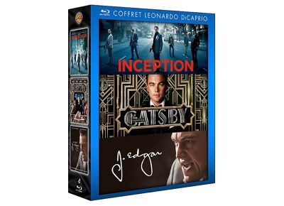 Blu-Ray  Coffret Leonardo Dicaprio - Inception + Gatsby Le Magnifique + J. Edgar