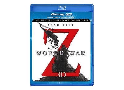 Blu-Ray  World War Z - Combo Blu-Ray3d + Blu-Ray+ Dvd - Version Longue Inédite