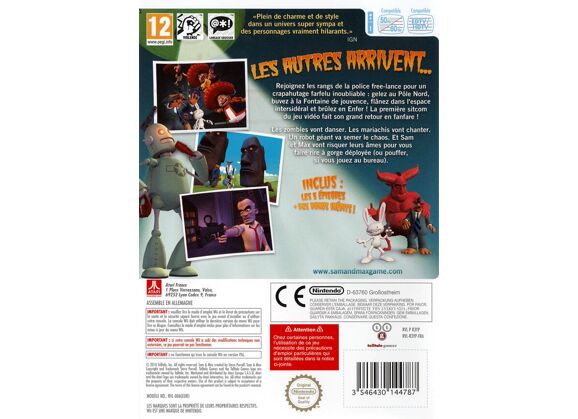 Image Jeux Vidéo Sam & Max Saison 2 Au-Delà du Temps et de l'Espace Wii