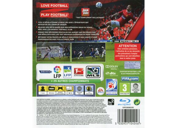 Image Jeux Vidéo FIFA 12 PlayStation 3 (PS3)