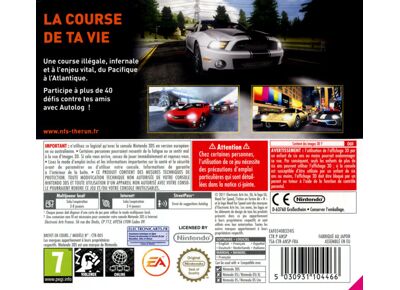 Jeux Vidéo Need for Speed The Run (Pass Online) 3DS