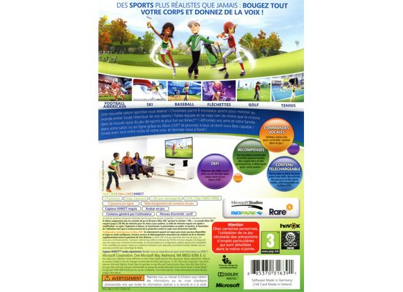 Image Jeux Vidéo Kinect Sports Saison 2 Xbox 360