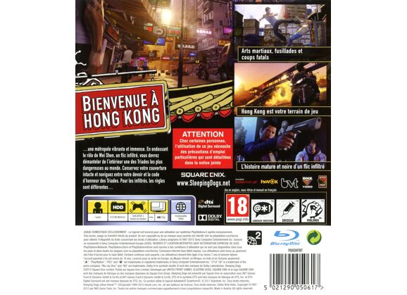 Image Jeux Vidéo Sleeping Dogs PlayStation 3 (PS3)