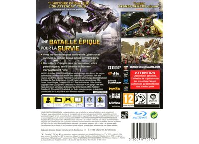 Jeux Vidéo Transformers La Chute de Cybertron PlayStation 3 (PS3)