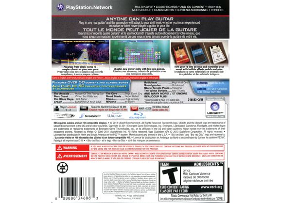 Image Jeux Vidéo Rocksmith PlayStation 3 (PS3)