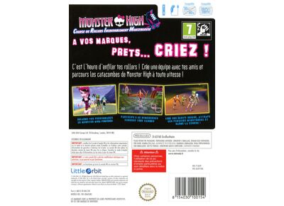 Jeux Vidéo Monster High Course de Rollers Incroyablement Monstrueuse Wii