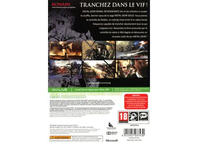 Jeux Vidéo Metal Gear Rising Revengeance Xbox 360