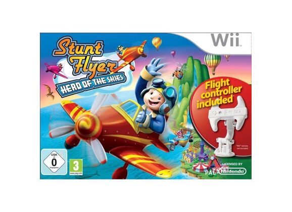 Image Jeux Vidéo Stunt Flyer Hero of the Skies + Flight Controller Wii