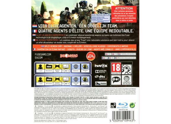 Image Jeux Vidéo Fuse PlayStation 3 (PS3)