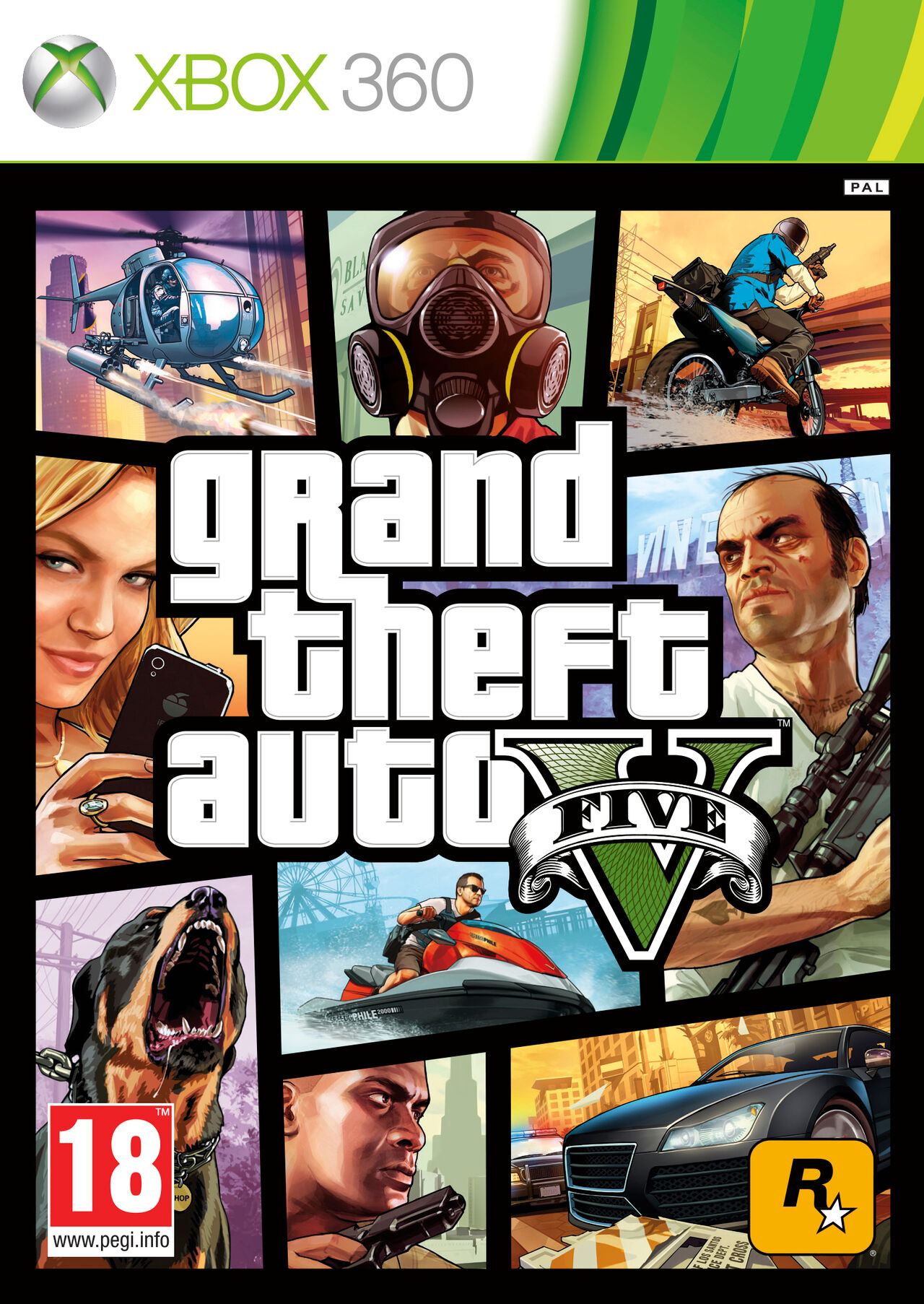 Jeux Vidéo Grand Theft Auto V (GTA 5) Xbox 360 d'occasion