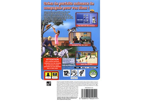 Image Jeux Vidéo Les Sims 2 Animaux & Cie PlayStation Portable (PSP)