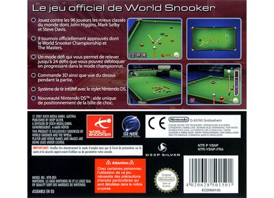 Jeux Vidéo World Snooker Championship Season 2007-08 DS