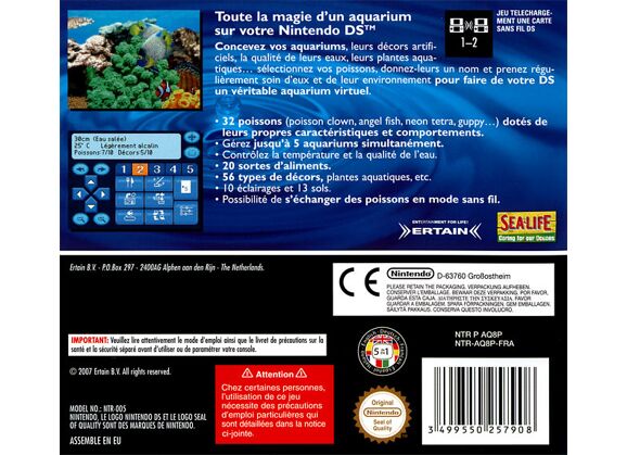 Image Jeux Vidéo Aquarium by DS DS