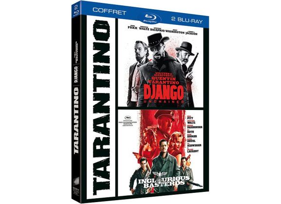 Image Blu-Ray Tarantino - Coffret : Django Unchained + Inglourious Basterds - Pack - Blu-ray