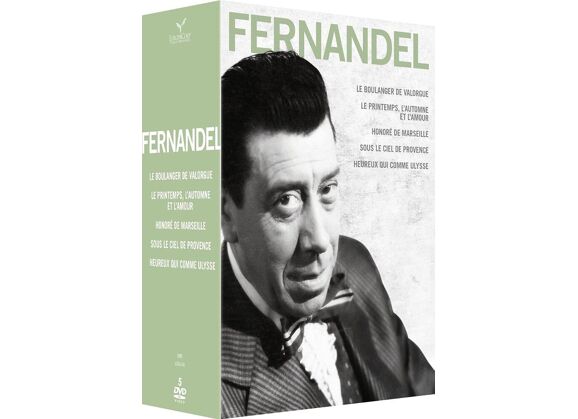 Image DVD Fernandel - Coffret 5 films : Le Printemps, l'automne et l'amour + Le Boulanger de Valorgue + Heureux qui comme Ulysse + Honoré de Marseille + Sous le ciel de Provence - Pack DVD Zone 2