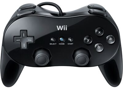 Acc. de jeux vidéo NINTENDO Manette Filaire Classique Pro Noir Wii Wii U