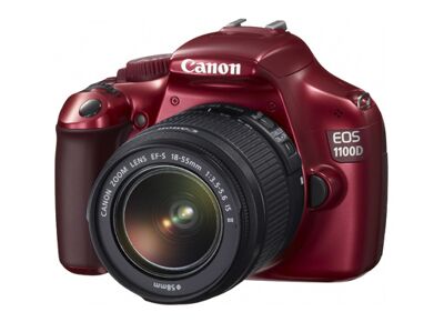 Appareils photos numériques CANON EOS 1100D + EF-S 18-55mm Rouge