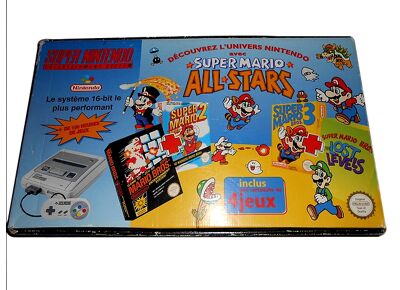 Console NINTENDO Super Nintendo Gris + 1 manette + Super Mario All Stars