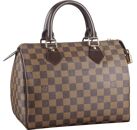 Image Sac à main LOUIS VUITTON Speedy 25 Porté Main Cuir Damier Ebène