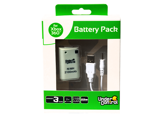 Image Acc. de jeux vidéo UNDER CONTROL Batterie et Cable de charge Xbox 360