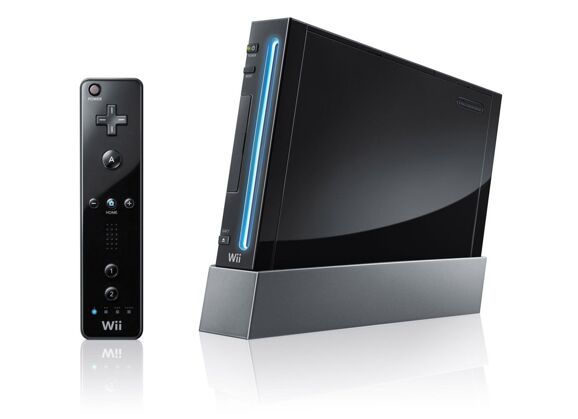 Image Console NINTENDO Wii Noir + 1 manette + Wii Sports + Wii Sports Resorts