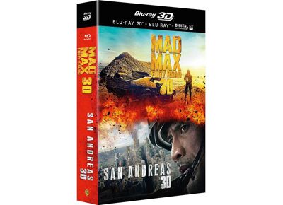 Blu-Ray  San Andreas + Mad Max : Fury Road - Combo Blu-Ray3d + Blu-Ray+ Copie Digitale