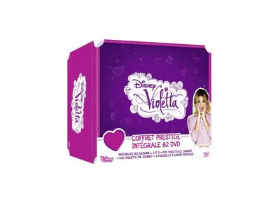 DVD  Violetta - Coffret Prestige Intégrale 62 Dvd : Intégrales Des Saisons 1, 2 Et 3 + Violetta, Le Concert + Violetta, L'aventura + 3 Posters Et 3 Cartes Postales DVD Zone 2