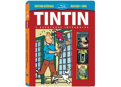 Blu-Ray  Tintin - 3 Aventures - Vol. 7 : Les Bijoux De La Castafiore + Vol 714 Pour Sidney + Tintin Et Les Picaros