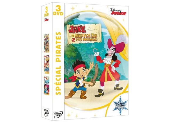 Image DVD Jake Et Les Pirates Du Pays Imaginaire - Coffret : À La Rescousse De Bucky + À La Rescousse Du Pays Imaginaire + Jake Contre Le Capitaine Crochet - Pack DVD Zone 2