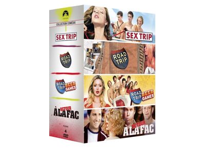 DVD  Paramount Collection Comédies : Sex Trip + Road Trip + Road Trip : Beer Games + Retour À La Fac - Pack DVD Zone 2