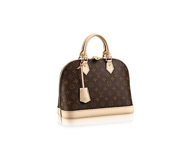 Image Sac à main LOUIS VUITTON Alma M53151 Porté Main Toile Enduite Monogram Ebène