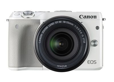 Image Appareils photos numériques CANON EOS M3 + EF-M 18-55mm Blanc Blanc